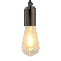 vidaXL Lamphållare 2 st blank svart E27