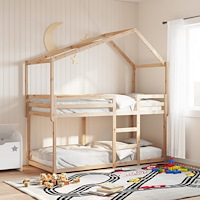 vidaXL Tak till barnsäng 213x95,5x144,5 cm massiv furu