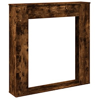 vidaXL Spiselkrans rökfärgad ek 100x20x100 cm konstruerat trä