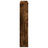 vidaXL Spiselkrans rökfärgad ek 100x20x100 cm konstruerat trä