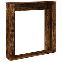 vidaXL Spiselkrans rökfärgad ek 100x20x100 cm konstruerat trä
