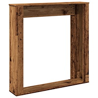 vidaXL Spiselkrans åldrat trä 100x20x100 cm konstruerat trä
