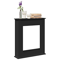 vidaXL Spiselkrans svart 75x20x87,5 cm konstruerat trä