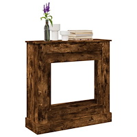 vidaXL Spiselkrans rökfärgad ek 90x30x90 cm konstruerat trä