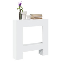 vidaXL Spiselkrans vit 81x18x82 cm konstruerat trä