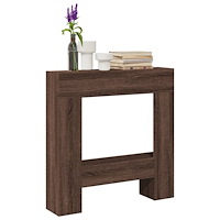 vidaXL Spiselkrans brun ek 81x18x82 cm konstruerat trä