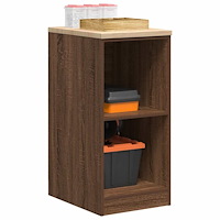 vidaXL Förvaringsskåp för garage brun ek 40x51x85 cm massivt trä furu