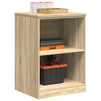 vidaXL Garageskåp Sonoma ek 60x51x85 cm massiv trä furu