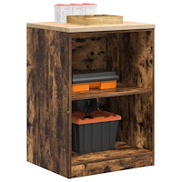 vidaXL Garageskåp Sonoma ek 60x51x85 cm massiv trä furu