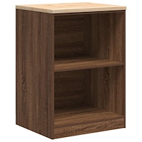 vidaXL Förvaringsskåp för garage brun ek 60x51x85 cm massivt trä furu