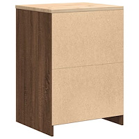 vidaXL Förvaringsskåp för garage brun ek 60x51x85 cm massivt trä furu