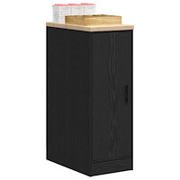 vidaXL Garageskåp svart 30x51x85 cm massiv trä furu