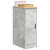 vidaXL Förvaringsskåp för garage Betonggrå 30x51x85cm massivt trä furu