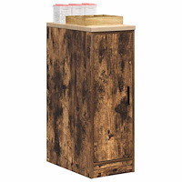 vidaXL Förvaringsskåp för garage rökt ek 30x51x85 cm massivt trä furu