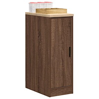 vidaXL Förvaringsskåp för garage brun ek 30x51x85 cm massivt trä furu