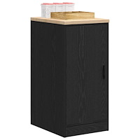 vidaXL Garageskåp svart 40x51x85 cm massiv trä furu