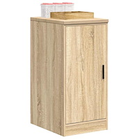 vidaXL Garageskåp Sonoma ek 40x51x85 cm massiv trä furu