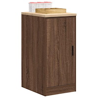 vidaXL Förvaringsskåp för garage brun ek 40x51x85 cm massivt trä furu