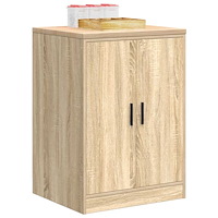vidaXL Garageskåp Sonoma ek 60x51x85 cm massiv trä furu