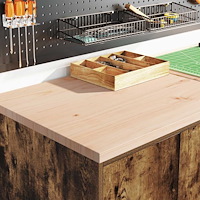 vidaXL Garageskåp Sonoma ek 60x51x85 cm massiv trä furu