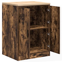 vidaXL Garageskåp Sonoma ek 60x51x85 cm massiv trä furu