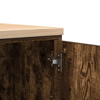 vidaXL Garageskåp Sonoma ek 60x51x85 cm massiv trä furu