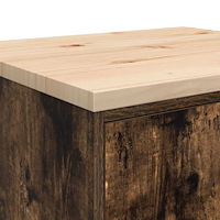 vidaXL Garageskåp Sonoma ek 60x51x85 cm massiv trä furu