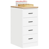 vidaXL Förvaringsskåp för garage vit 40x51x85 cm massivt trä furu