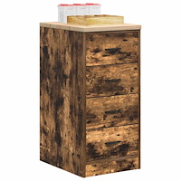 vidaXL Garageskåp Sonoma ek 40x51x85 cm massiv trä furu