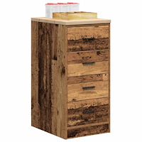 vidaXL Garageskåp gammalt trä 40x51x85 cm massivt trä furu