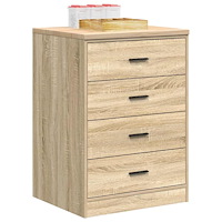 vidaXL Garageskåp Sonoma ek 60x51x85 cm massiv trä furu