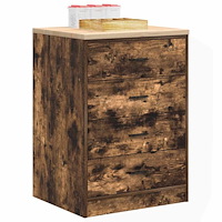 vidaXL Garageskåp Sonoma ek 60x51x85 cm massiv trä furu