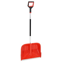 vidaXL Snöskyffel röd 136 cm aluminium
