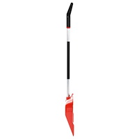 vidaXL Snöskyffel röd 136 cm aluminium