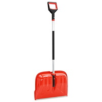 vidaXL Snöskyffel röd 136 cm aluminium