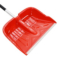 vidaXL Snöskyffel röd 136 cm aluminium