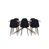 Venture Home Piazza Matbord med Polar Matstol