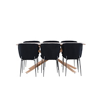 Venture Home Piazza Matbord med Modesto Matstol