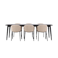 Venture Home Ellis Matbord med Evelina Matstol