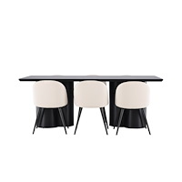 Venture Home Olivia Matbord med Velvet Matstol