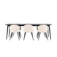 Venture Home Ellis Matbord med Velvet Matstol