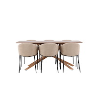 Venture Home Piazza Matbord med Evelina Matstol