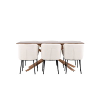 Venture Home Piazza Matbord med Agnes Matstol