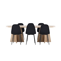 Venture Home Bootcut Matbord med Polar Matstol