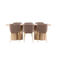 Venture Home Olivia Matbord med Modesto Matstol