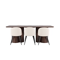 Venture Home Olivia Matbord med Velvet Matstol