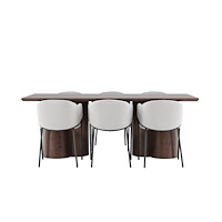 Venture Home Olivia Matbord med Evelina Matstol