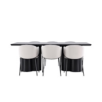 Venture Home Olivia Matbord med Evelina Matstol