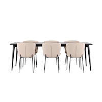 Venture Home Ellis Matbord med Modesto Matstol