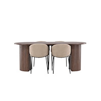 Venture Home Härön Matbord med Evelina Matstol